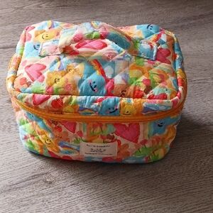 NWOT Colorful Quilted Cosmetic Bag